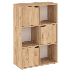 Bibliotecă Bookel, stejar, 59.5x27.5x89 cm