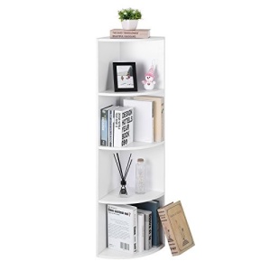 Biblioteca Vasagle, Model Spencer, 129.5x30x30 cm, Alb - Img 6