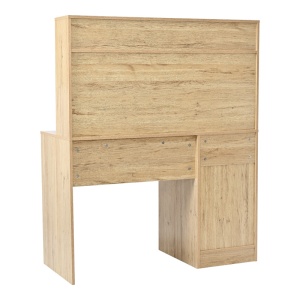 Birou cu rafturi Model Secreta, Alb, 110x50x135 cm - Img 3