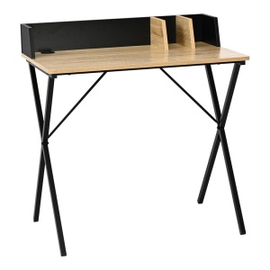 Birou Model Zervan, Stejar/Negru, 80x50x84 cm - Img 1