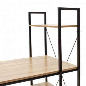 Birou Ramon Oak - Negru 122x64x120 cm - Img 4