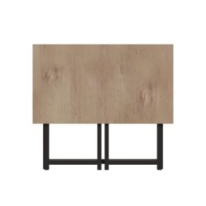 Birou Thox, stejar/negru, 80x50x72 cm - Img 3