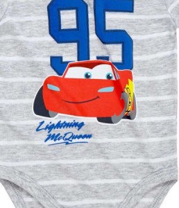 Body gri cu maneca scurta Cars - Img 2