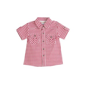 Camasa cu maneca scurta in carouri Newness - Img 1
