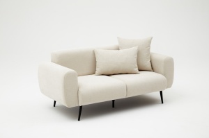 Canapea 2 locuri Side Crem 130x61x42 cm - Img 3