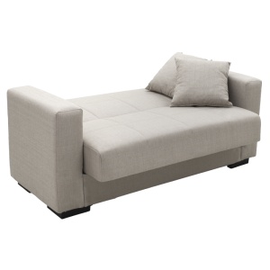 Canapea Extensibila 2 Locuri Vox, gri deschis, 154x82x83 cm - Img 3