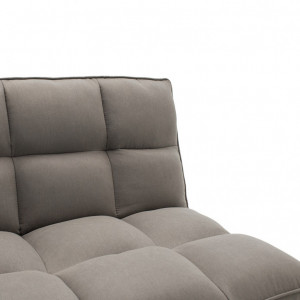 Canapea extensibila 3 locuri Rebel cu material textil de culoare gri deschis 189x92x82cm - Img 4