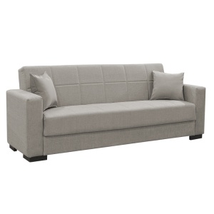 Canapea Extensibila 3 Locuri Vox, gri deschis, 214x83x82 cm - Img 2