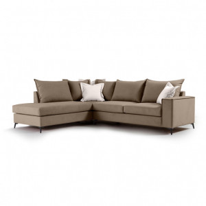 Coltar Dreapta Boston Mocha - Crem 290x235x95 cm - Img 1