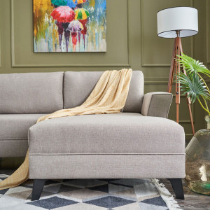 Coltar extensibil Versatile PWF-0536 material textil crem 300x202x78cm - Img 4