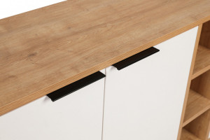 Comoda Model Clara, Stejar/Alb, 142x35.6x83 cm - Img 4