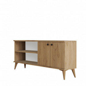 Comoda TV Salvador, Model Everest1572, 138x60x29.5 cm, Stejar - Img 4