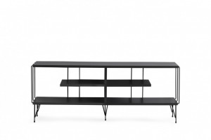 Comoda TV Salvador, Model Eze, 120x44.5x30 cm, Antracit - Img 4