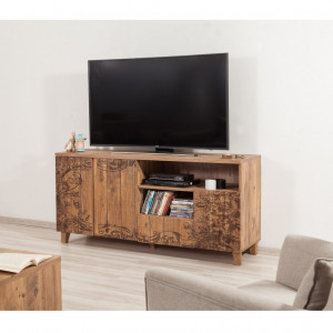 Comoda TV Salvador, Model Marina, 160x65x45 cm, Multicolor - Img 2