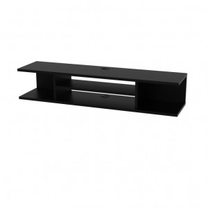 Comoda TV Salvador, Model Pivot, 120x23x29.5 cm, Negru - Img 4