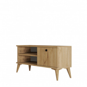 Comoda TV Salvador, Model Retro1552, 90x44.6x29.5 cm, Stejar - Img 4