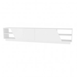 Comoda TV Salvador, Model Rhodes, 240x47.4x37.1 cm, Alb - Img 4