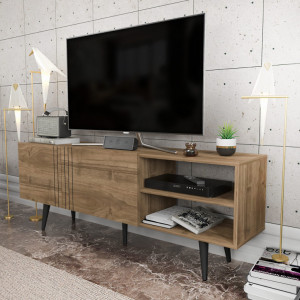 Comoda TV Salvador, Model Ronas, 160x38.6x35 cm, Nuc - Img 3