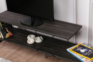 Comoda TV Salvador, Model Street, 120x40x30 cm, Maro inchis - Img 4