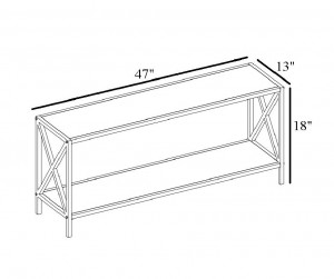 Comoda TV Salvador, Model Xena, 120x45.7x33 cm, Negru/Nuc - Img 5