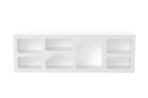 Consola Model Lorin, Alb, 160x38x51 cm - Img 7