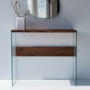 Consola Model Niagara, Nuc/Transparent, 91x37x80 cm - Img 3