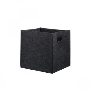 Coș de pâslă HMY Negru 24x24x24 cm - Img 3