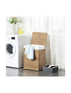 Cos pentru rufe, Songmics, 90 L, LCB51NL, Natural - Img 2