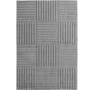 Covor tip Traversa VivaDeco Art V3, 60 x 110 cm, Silver, 100% Polipropilena, Fir 8 mm, 1900 g/mp, OEKO-TEX Standard 100 - Img 2