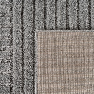Covor tip Traversa VivaDeco Art V3, 80 x 250 cm, Silver, 100% Polipropilena, Fir 8 mm, 1900 g/mp, OEKO-TEX Standard 100 - Img 4
