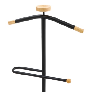 Cuier Jolma, negru/natural, 30x30x111 cm - Img 2