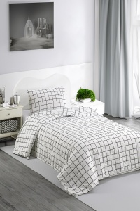Cuvertura de pat 1 Persoana Model Artus Black - Img 3