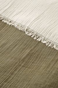 Cuvertura pentru Pat Dublu Model Muslin Age Green (170 x 250) - Img 2