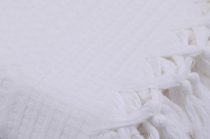 Cuvertura Pled pentru pat dublu Model 121 White - Img 4