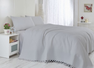 Cuvertura Pled pentru pat dublu Model Light Grey