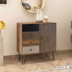 Dulap cu Sertare Boho Walnut 79.5x39.5x86 cm - Img 2