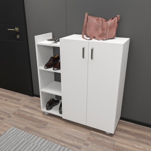 Dulap de pantofi Asus Alb 90x95x29.6 cm - Img 3