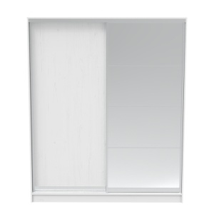 Dulap haine Aparador, alb, 180x60x220 cm - Img 3