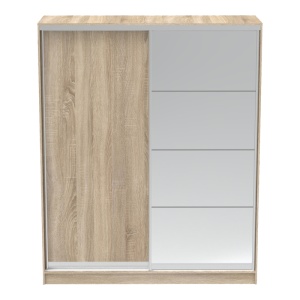 Dulap haine Aparador, stejar sonoma, 180x60x220 cm - Img 3