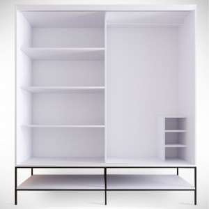 Dulap haine Model Martin, Alb, 190x57x200 cm - Img 8