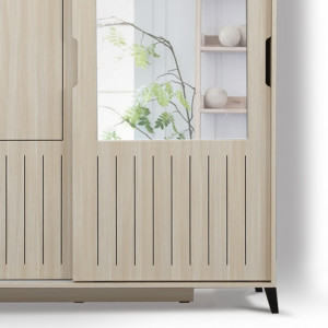 Dulap haine Model Pacific, Bej, 140x60x216 cm - Img 3