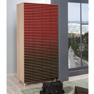 Dulap haine Model Stil, Multicolor, 90x52x192 cm - Img 1