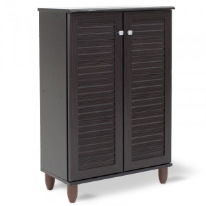 Dulap Pantofi Model Caroline II, Wenge, 60x34.5x91.5 cm - Img 1