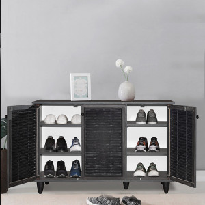 Dulap Pantofi Model Nathalia III, Wenge, 105x35x66 cm - Img 4