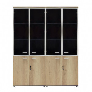 Dulapuri Pako World, Model Lotus, 160x45x180 cm, Stejar/Gri inchis - Img 2