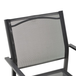 Fotoliu de Gradina Model Confidence, Negru, 54x54x86 cm - Img 5