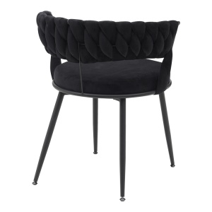 Fotoliu Model Alkia, Negru, 60x57x68 cm - Img 2