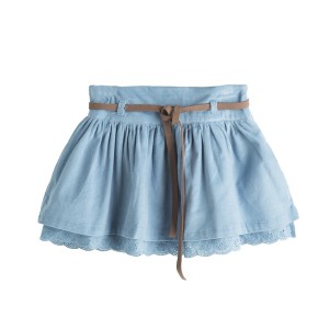 Fusta denim cu margine dantelata Newness - Img 1