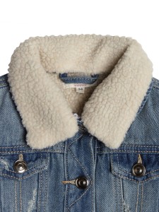Geaca Denim cu Guler Imblanit - Img 5