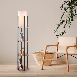 Lampadar 7113 Negru 25x25x130 cm - Img 1